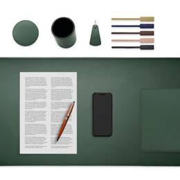 Set de bureau vert - SM500-80x40 - TS500 - PC500 - SV500 - P-clé
