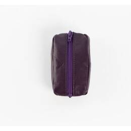 Porte-monnaie grain de café "Luxe" tout cuir myrtille - PM-035-01