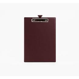 Porte-bloc A4 en cuir bordeaux