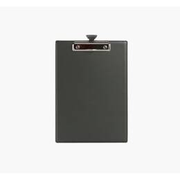 Porte-bloc A4 en cuir gris