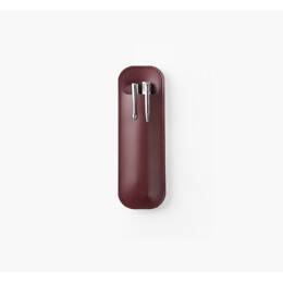 Etui 2 stylos en cuir bordeaux - ET504
