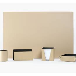 Coffret classique 60cm en cuir beige - COF-500-60