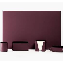 Coffret classique 60cm en cuir bordeaux - COF-500-60