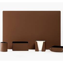 Coffret classique 60cm en cuir marron - COF-500-60