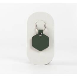 Porte-clé en cuir Hexagone - 03-034-01
