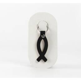 Porte-clé en cuir Poisson Ichtus - 03-039-01