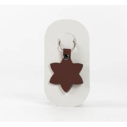 Porte-clé en cuir Fleur - 03-054-01