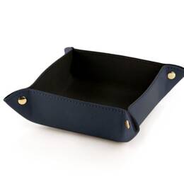 Vide poche en cuir luxe bleu marine - VP900
