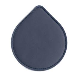 Sous-Verre goutte en cuir bleu cobalt, set de 6