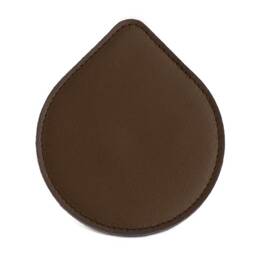 Sous-Verre goutte en cuir marron foncé, set de 6