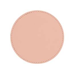 Sous-Verre rond en cuir rose, set de 6