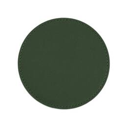 Sous-Verre rond en cuir vert anglais, set de 6