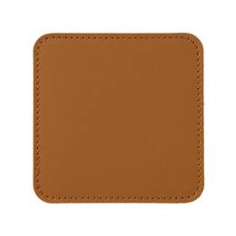 Sous-Verre carré en cuir gold, set de 6