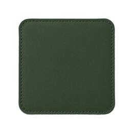 Sous-Verre carré en cuir vert anglais, set de 6