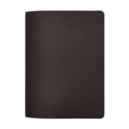 Conférencier A5 en cuir marron foncé