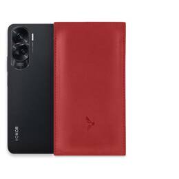 Pochette Honor 90 Lite en cuir rouge - PM-061-01