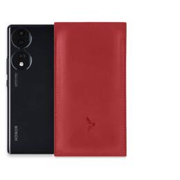 Pochette Honor 70 en cuir rouge - PM-062-01
