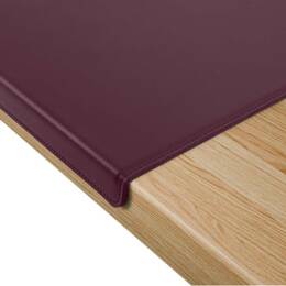 Sous-main à rebord 60cm en cuir bordeaux - SM600-60