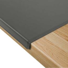 Sous-main à rebord 60cm en cuir gris - SM600-60