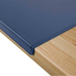 Sous-main à rebord 50cm en cuir bleu - SM600-50