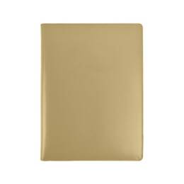 Porte signature A4 en cuir beige - PS500