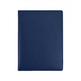 Porte signature A4 en cuir bleu - PS500