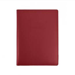 Porte signature A4 en cuir rouge - PS500