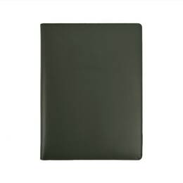 Porte signature A4 en cuir vert - PS500