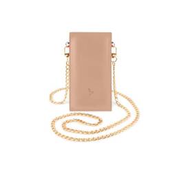 Pochette Galaxy S25+ en cuir rosa avec chainette - PM-051-02