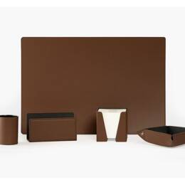 Coffret à rebord 60cm en cuir marron - COF-600-60