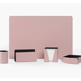 Coffret à rebord 60cm en cuir rose - COF-600-60
