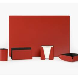 Coffret à rebord 60cm en cuir rouge - COF-600-60