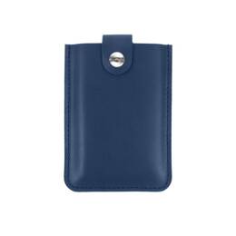 Porte-carte de visite en cuir bleu - PV500