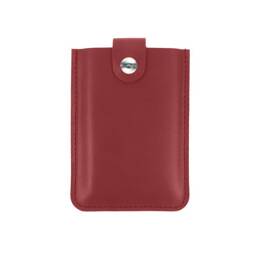 Porte-carte de visite en cuir rouge - PV500