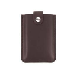 Porte-carte business cuir marron foncé