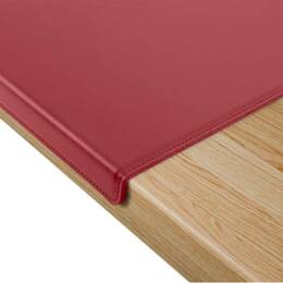 Sous-main à rebord 80cm en cuir rouge - SM600-80
