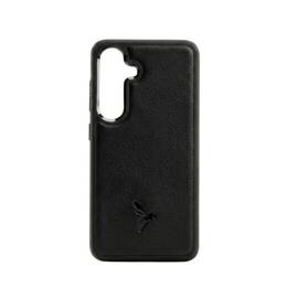 Coque Galaxy S24 FE cuir noir - PM-067-01