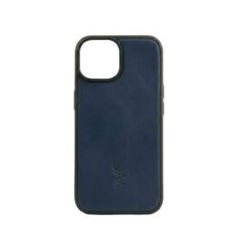 Coque iPhone 14 cuir bleu - PM-072-01