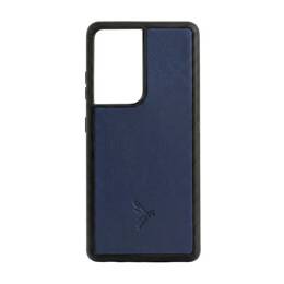 Coque Galaxy S21 Ultra cuir bleu - PM-088-01