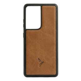 Coque Galaxy S21 Ultra cuir gold - PM-088-01