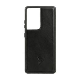 Coque Galaxy S21 Ultra cuir noir - PM-088-01