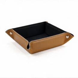 Vide poche carré en cuir gold - VP502