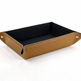 Vide poche rectangle en cuir gold - VP503