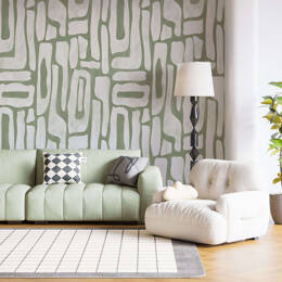 Papier peint panoramique abstrait, organique – Earthy