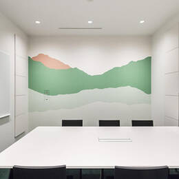 Papier peint panoramique paysage, abstrait – Peak