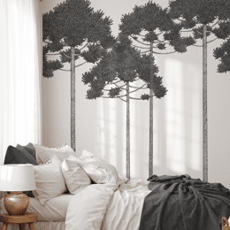 Papier peint panoramique arbres, nature – Araucarias