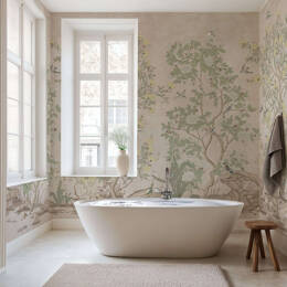 Dynastie fleurie - Papier peint panoramique