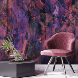 Papier peint design violet, abstrait – Violine