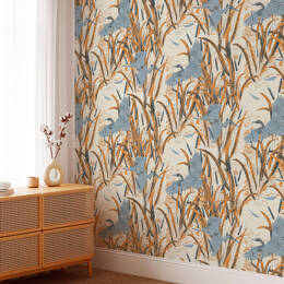 Papier peint design art déco, héron – Heronry