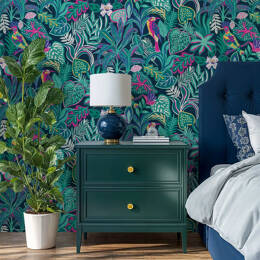Papier peint design floral, nature – Jungle Fluo